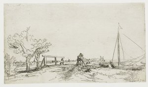 Bron vid Klein Kostverloren på Amstel av Rembrandt van Rijn