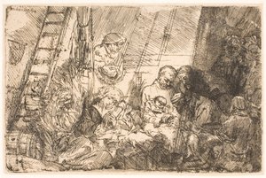 Omskärelsen (i stallet) av Rembrandt van Rijn