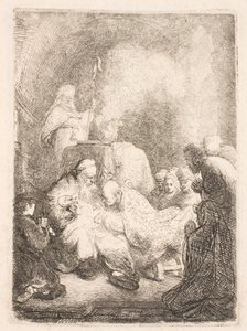 Omskärelsen: liten tavla av Rembrandt van Rijn