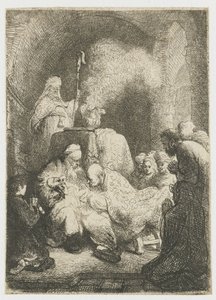 Omskärelsen: liten tavla av Rembrandt van Rijn