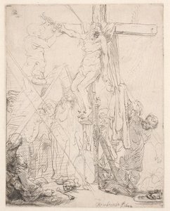 Nedtagningen från korset: en skiss av Rembrandt van Rijn
