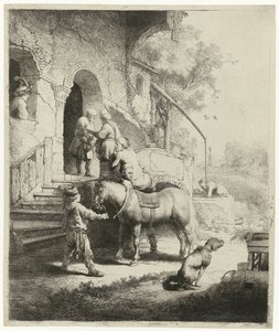 Den gode samariten av Rembrandt van Rijn