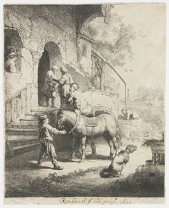 Den barmhärtige samariten av Rembrandt van Rijn
