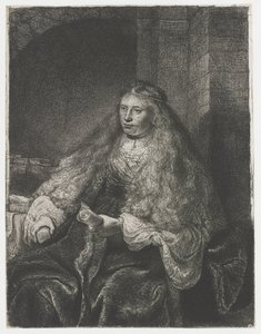Den stora judiska bruden av Rembrandt van Rijn