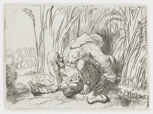 Munken i majsfältet av Rembrandt van Rijn