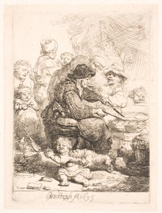 Pannkakskvinnan av Rembrandt van Rijn