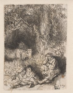 Den sovande herden av Rembrandt van Rijn