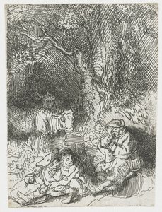 Den sovande herden av Rembrandt van Rijn