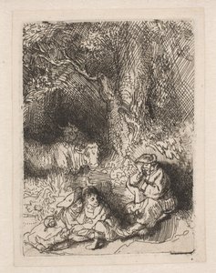 Den sovande herden av Rembrandt van Rijn