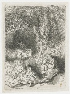 Den sovande herden av Rembrandt van Rijn