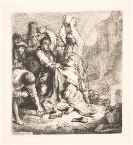 Stenandet av S. Stephen av Rembrandt van Rijn