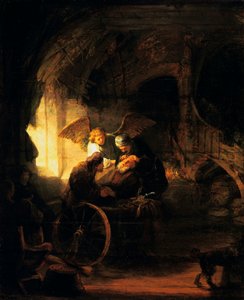 Tobias återvänder synen till sin far, 1636 av Rembrandt van Rijn