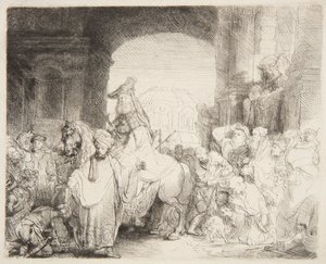 Mordokais triumf av Rembrandt van Rijn