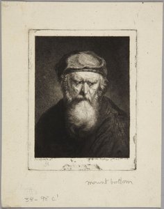 Melankolisk gammal man av Rembrandt van Rijn