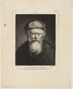 Grinig gammal man av Rembrandt van Rijn