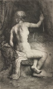 Kvinna med pilen, 1661. av Rembrandt van Rijn