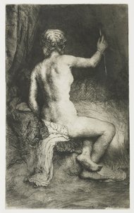 Kvinna med pilen av Rembrandt van Rijn