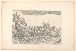 Hiclo och Naucleo argon. genomförd i Neptunus vagn, från Argonauternas fartyg för Cosimo de