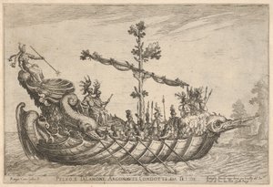 Peleus och Talamon, från serien Argonauternas fartyg, för bröllopsfirandet..., 1608. av Remigio Cantagallina