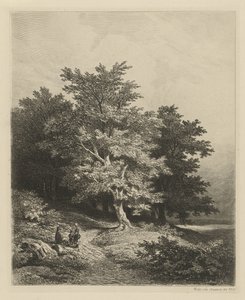Figurer vid ett skogsbryn av Remigius Adrianus Haanen