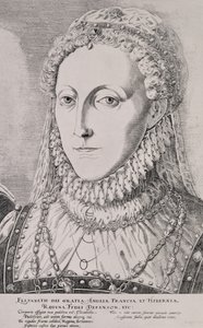 Drottning Elizabeth I (1533-1603), ca 1572-75 av Remigius Hogenbergh