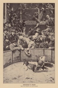 Tuppfäktning i Flandern (litografi) av Remy Cogghe