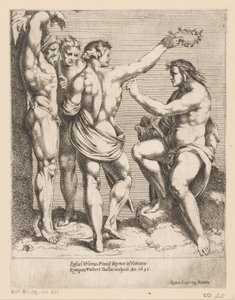 Apollo och Marsyas Tryck efter kompositioner av Raphael (serietitel) av Remy Vuibert