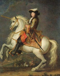 Ryttarporträtt av Ludvig XIV (1638-1715)
