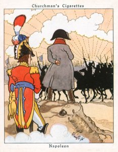 Napoleon (färglitografi) av René Bull