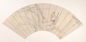 Scholar in the Wind, ca. 1880. av Ren Xun