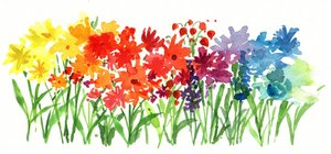 Regnbågsblommor av Renate Holzner