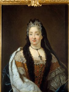 Porträtt av Anne Marie de La Tremoille, prinsessan av Ursins (1642-1722) Målning tillskriven Rene Antoine Houasse (1645-1710)