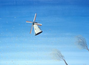 Höst i Holland, 2001, olja på duk av Rene Boin