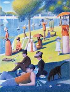 SEURAT-Golf, 2017, teckning med färgpenna på papper