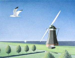 Väderkvarn av Rene Boin