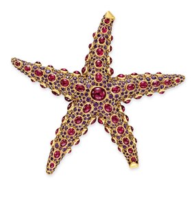 Sjöstjärna brosch