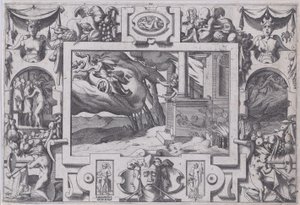 Medea flyr från Jason Det korthänta svärdet Jason förföljer henne men kan inte leva..., 1563.
