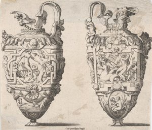 Två vaser, 1500-1600-tal.