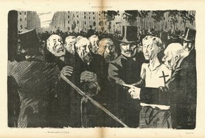Illustration av Hermann-Paul (1864-1940) i Le Canard Sauvage av Rene George Hermann Paul