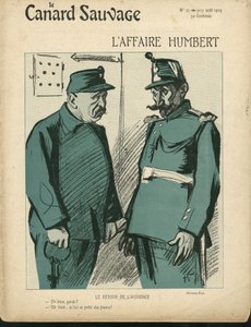 Illustration av Hermann-Paul (1864-1940) för omslaget till Le Canard Sauvage, nr 21 av Rene George Hermann Paul