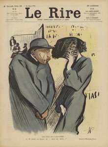 Glädjen med äktenskapsbrott. Illustration för Le Rire