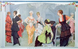 Modevisning på Maison Beer, från "La Vie Heureuse", mars 1914