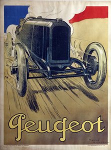 Peugeot - Vincent, Rene (1879-1936) - 1912 - Färglitografi - 160x120 - Privat samling