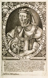 Dick Whittington, borgmästare i London (gravyr) av Renold Elstrack