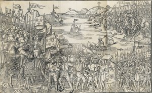 Illustration från Resan till det heliga landet av Bernhard von Breidenb av Reuwich