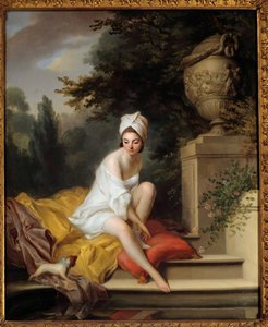 The Bather Painting av Matthew William Peters ((1741/1742-1814) 1700-talets Paris, Musee Cognacq Jay