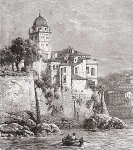 Arsenalen i Genua, norra Italien i slutet av 1800-talet. Ur Italian Pictures av Rev. Samuel Manning, utgiven ca 1890. av Reverend Samuel Manning