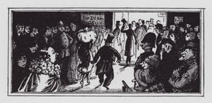 Första nätterna (litho) av Rex (after) Whistler