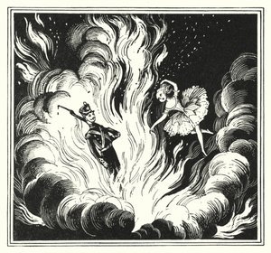 Hans Christian Andersen: Den ständige tennsoldaten (litho)