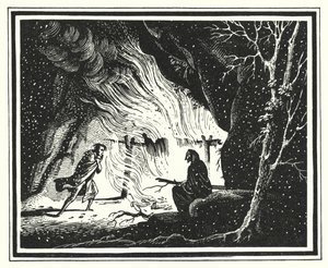 Hans Christian Andersen: Paradisets trädgård (litho) av Rex (after) Whistler